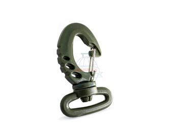 Карабин пластиковый 25 мм усиленный РОМ цвет №327 хаки